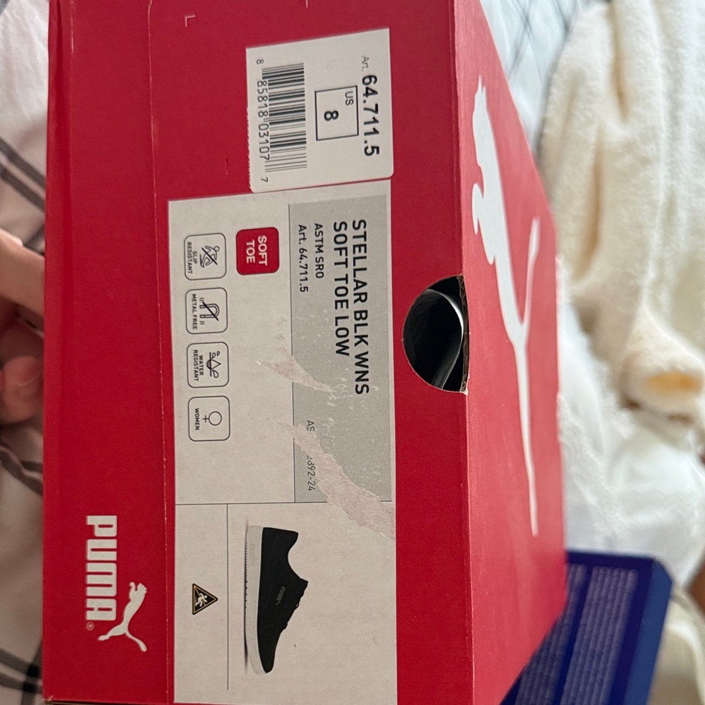 Puma Stellar Black Soft Toe Shoes